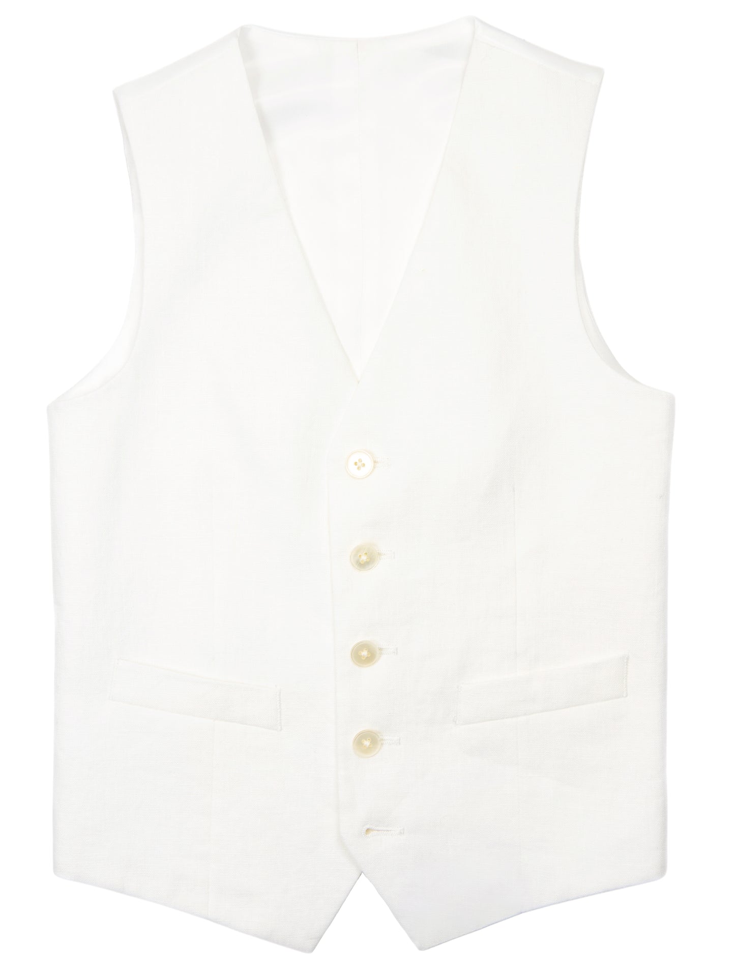 Lauren Ralph Lauren 21535V Boy's Vest - Linen - White