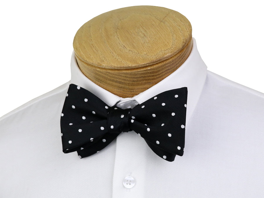 ScottyZ 33022 Young Men's Bow Tie - Polka Dot - Black/White