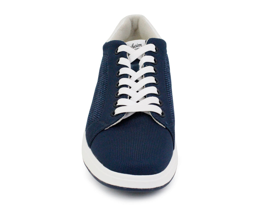 Florsheim 33567 - Young Men's Shoe - Knit Lace to Toe Sneaker - Navy