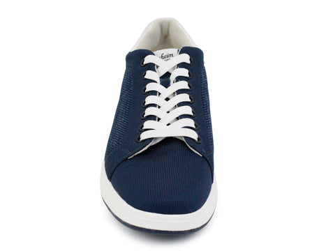 Image of Florsheim 33567 - Young Men's Shoe - Knit Lace to Toe Sneaker - Navy