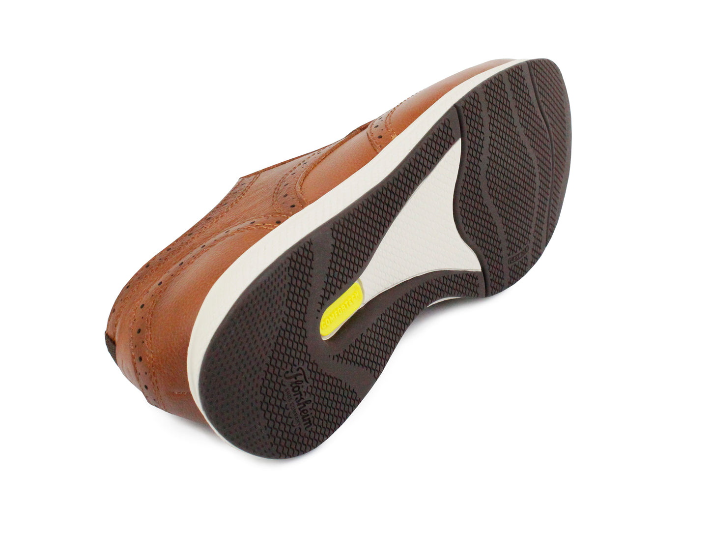 Florsheim 33673 Boy's Dress Shoe - Wing Tip Oxford - Cognac