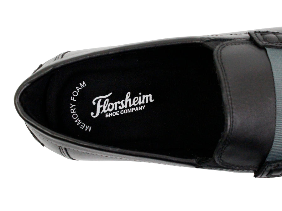 Florsheim 33699 Slip On Boy's Shoe - Leather - Black
