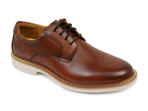 Image of Florsheim 35302 Young Men's Shoe - Plain Toe Oxford - Cognac