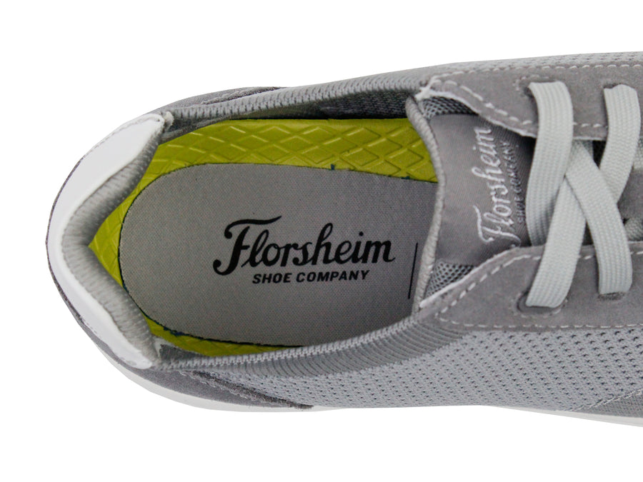 Florsheim 35548  Young Men's Shoe - Knit 6-Eye Lace To Toe Sneaker - Grey