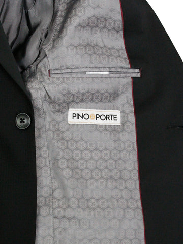 Image of PinoPorte 35912 Boy's Tuxedo - Tonal - Black