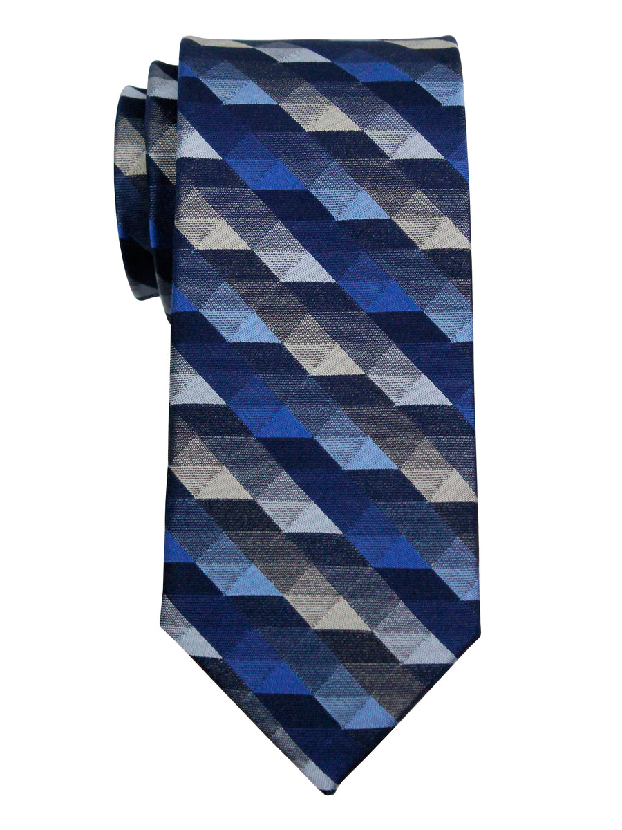 Enrico Sarchi 35989 Boy's Tie - Geo - Navy/Blue
