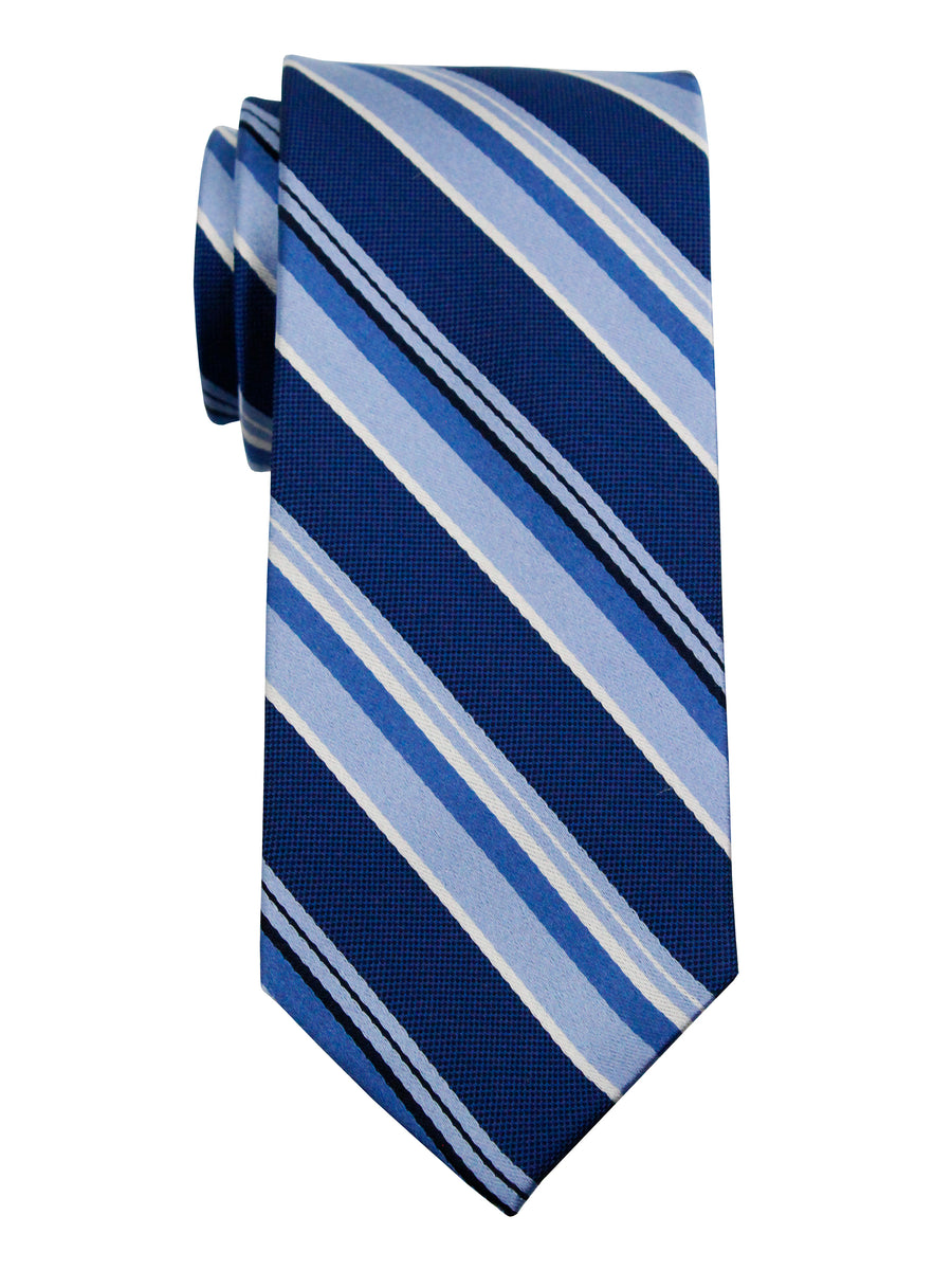 Enrico Sarchi 36002 Boy's Tie - Stripe - Navy/Blue