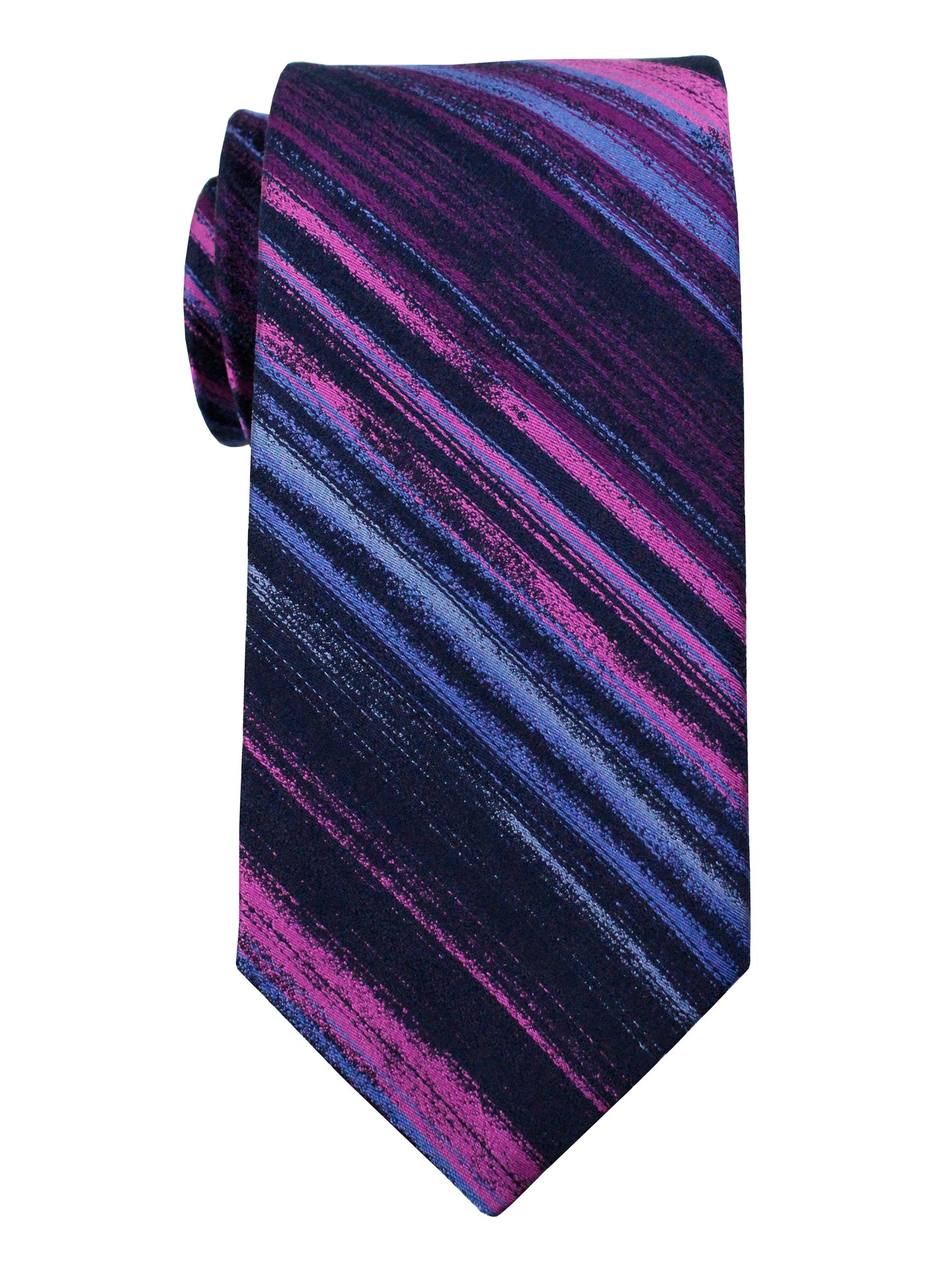 Dion 36067 Boy's Tie - Candy Stripe - Mauve/Sky