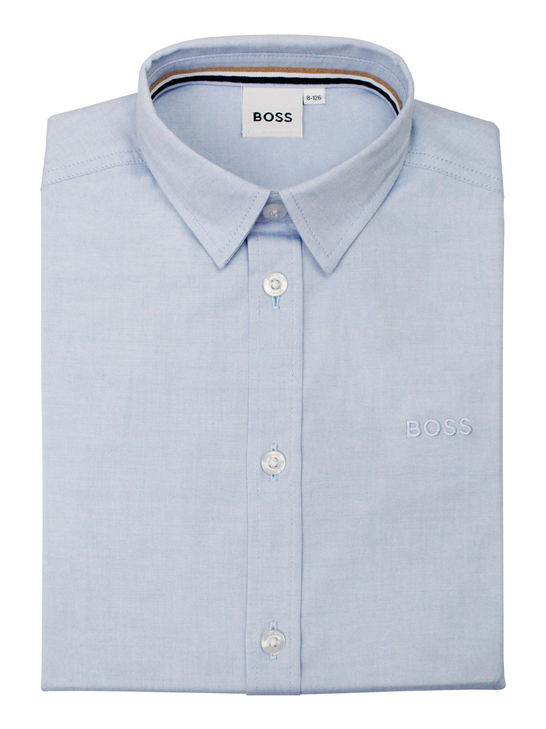 Boss Kidswear 36325 Boy's Dress Shirt-Oxford-Pale Blue – Heritage House Boss Kidswear 36325 Boy's Dress Shirt-Oxford-Pale Blue – Heritage House