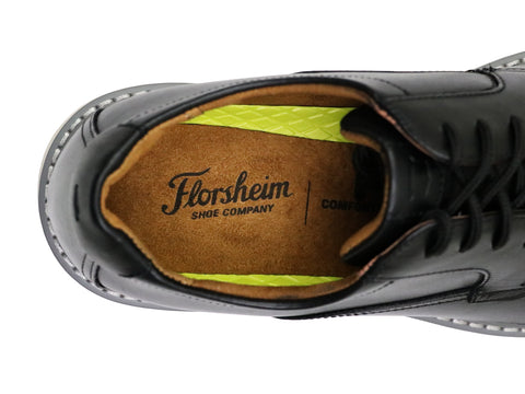Image of Florsheim 36762 Young Men's Shoes - Norwalk Plain Toe Oxford Milled - Black
