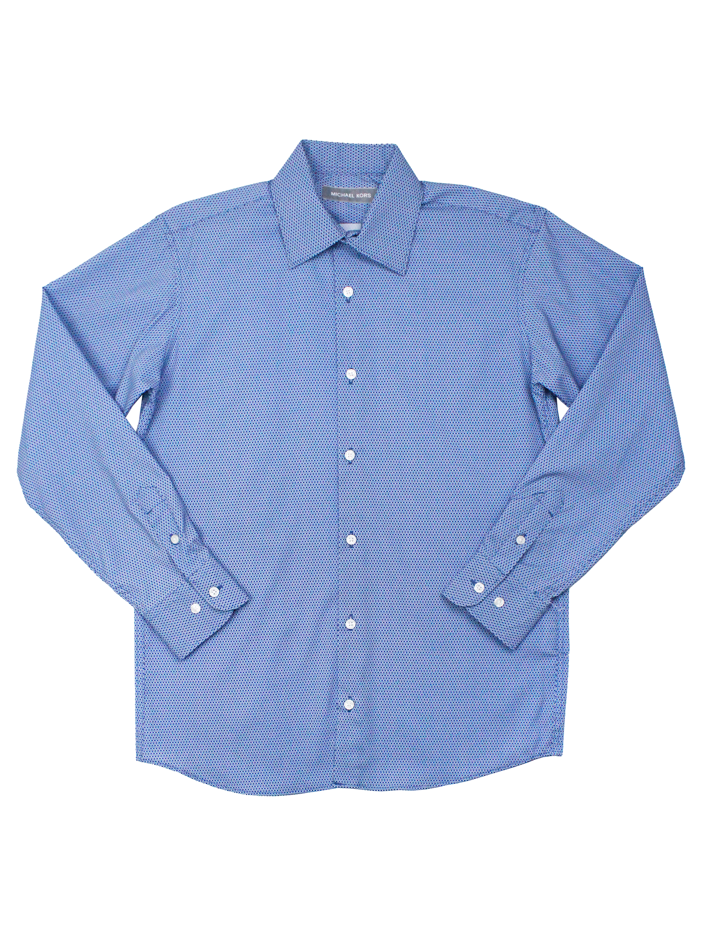 Michael Kors 36770 Boy's Dress Shirt - Neat - Blue/Navy