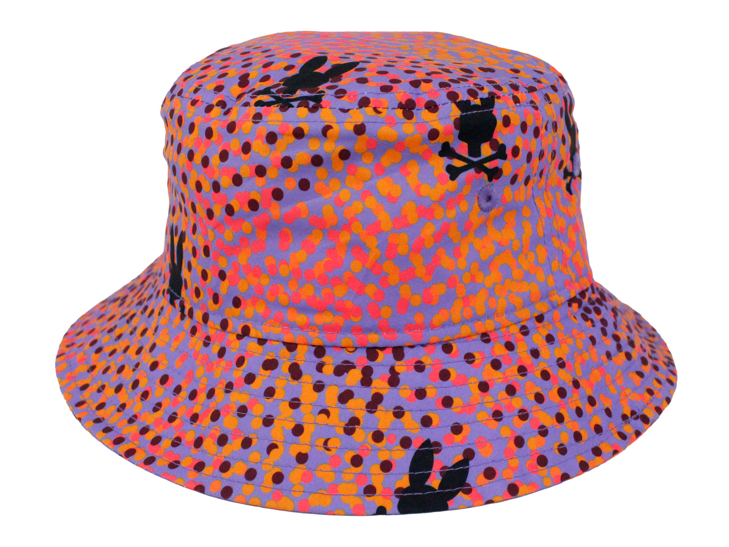Psycho Bunny 36809 Boy's Bucket Hat - Chicago - Lavender/Orange