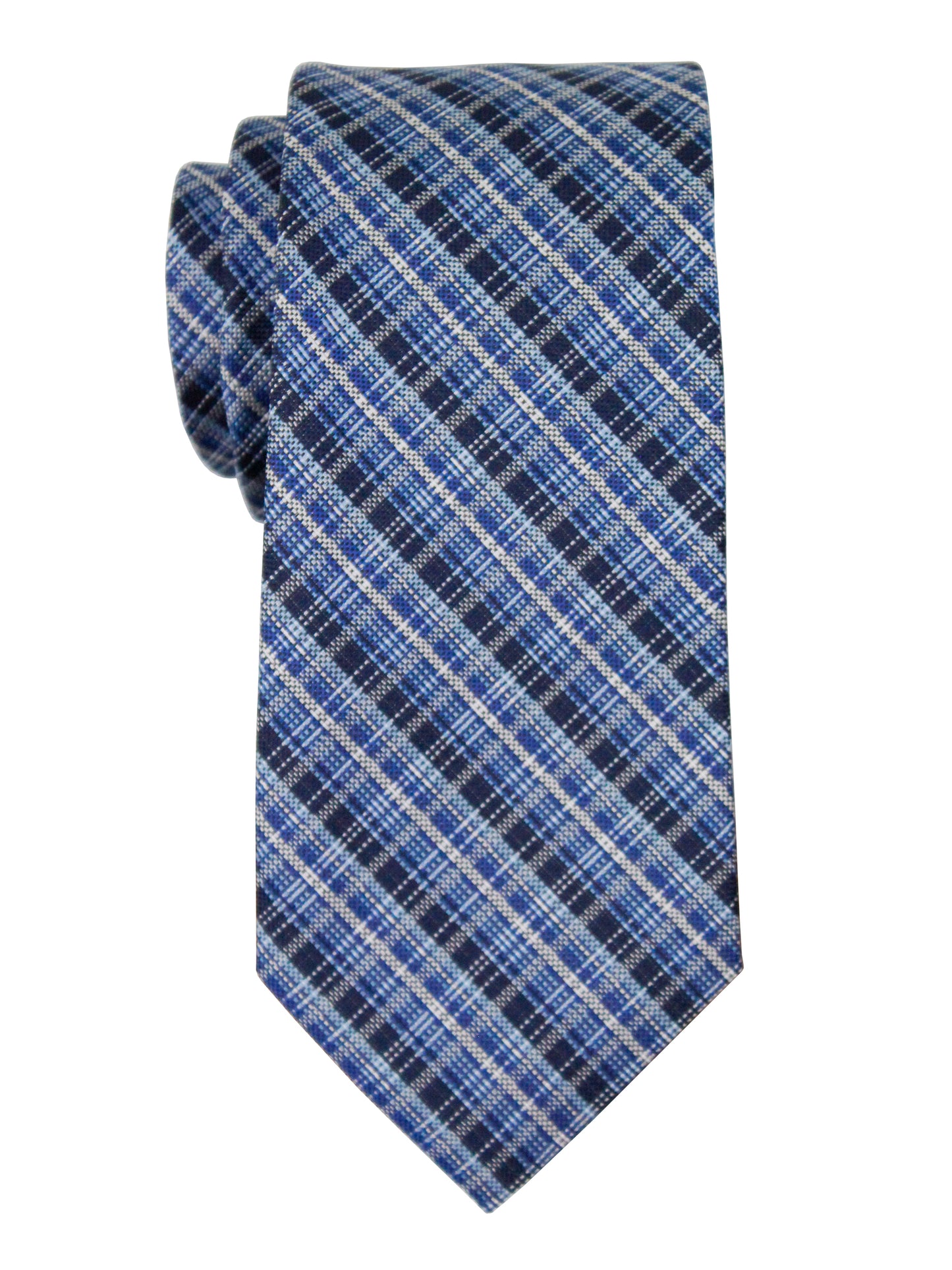 Heritage House 36886 Boy's Tie - Plaid - Blue