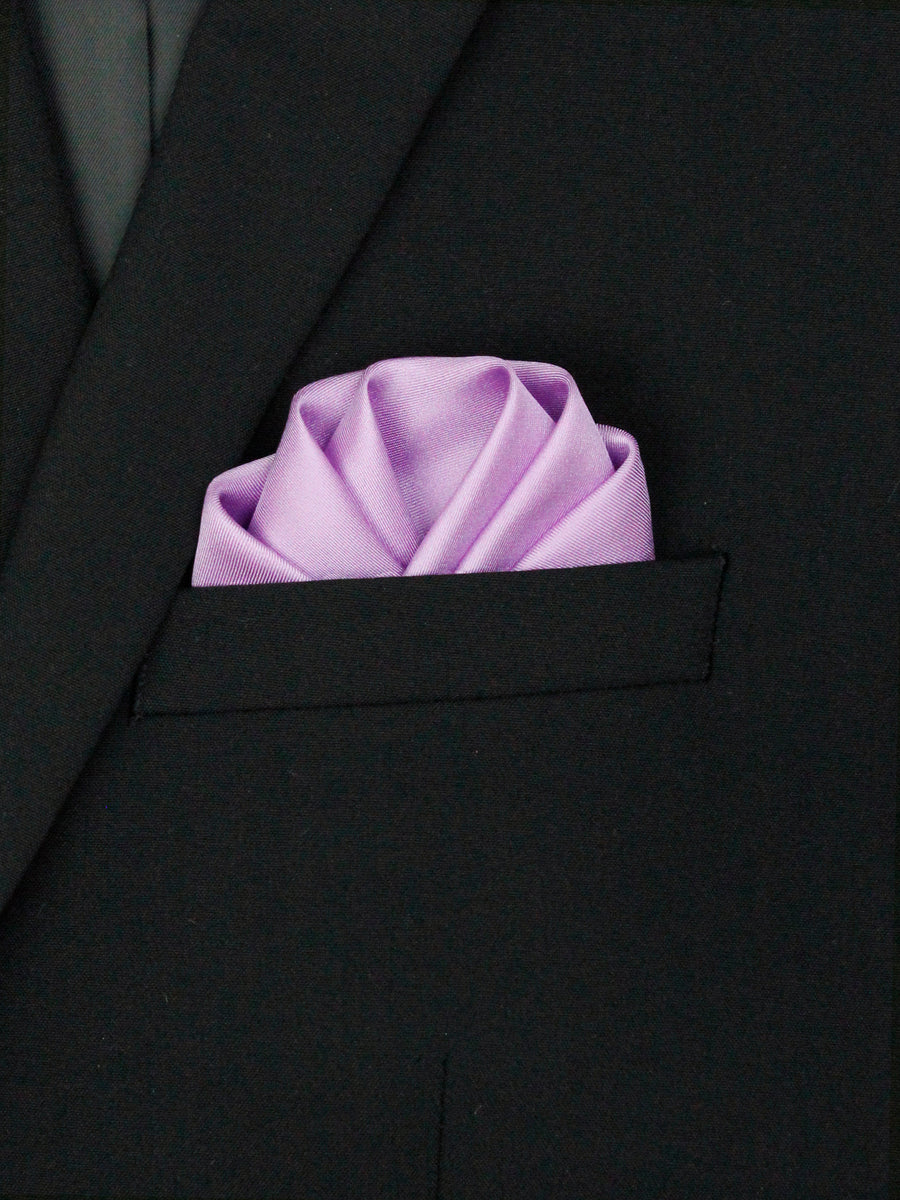 Heritage House 36898 Boy's Pocket Square - Solid - Purple