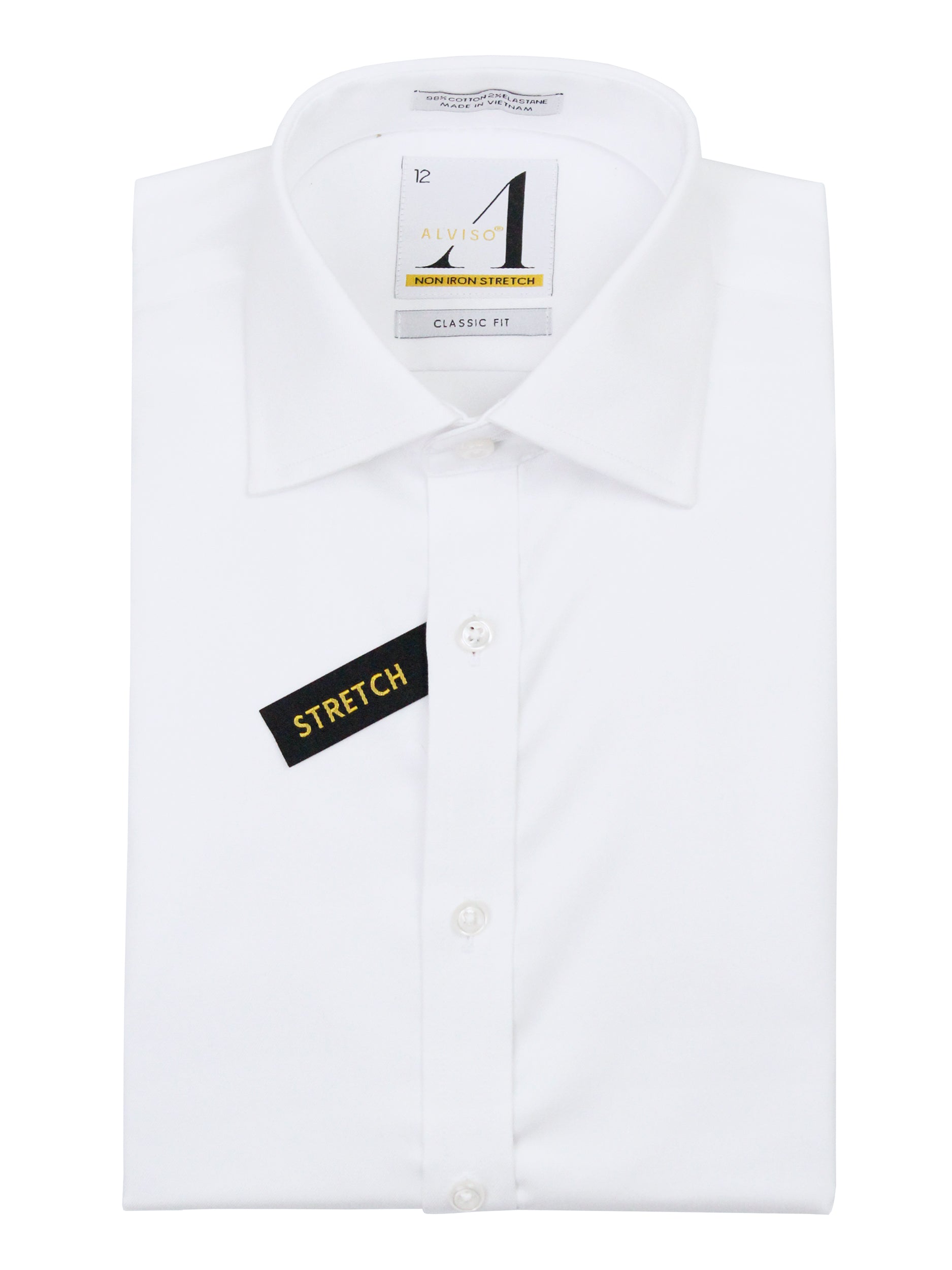 Alviso 36966 Boy's Dress Shirt - Stretch Pinpoint Oxford - White Heritage House - The Boys' Suits Source Alviso 36966 Boy's Dress Shirt - Stretch Pinpoint Oxford - White Heritage House - The Boys' Suits Source
