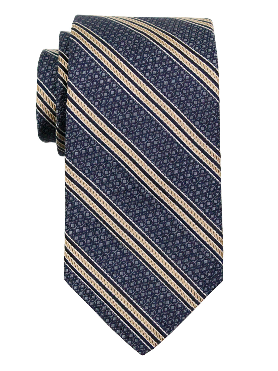 Dion 37001 Boy's Tie - Stripe - Grey/Latte