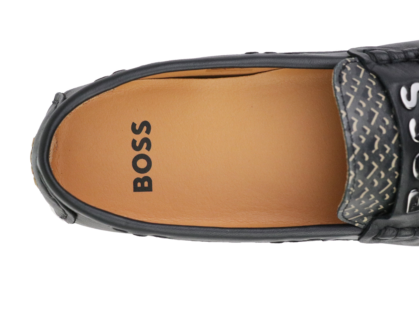 Boss 37231 Boys' Penny Drivers - Moccasin - Black