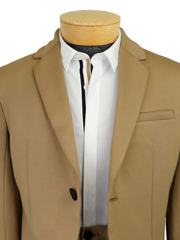Image of Boss 37241 Boy's Suit Separate Jacket - Stretch - Stone