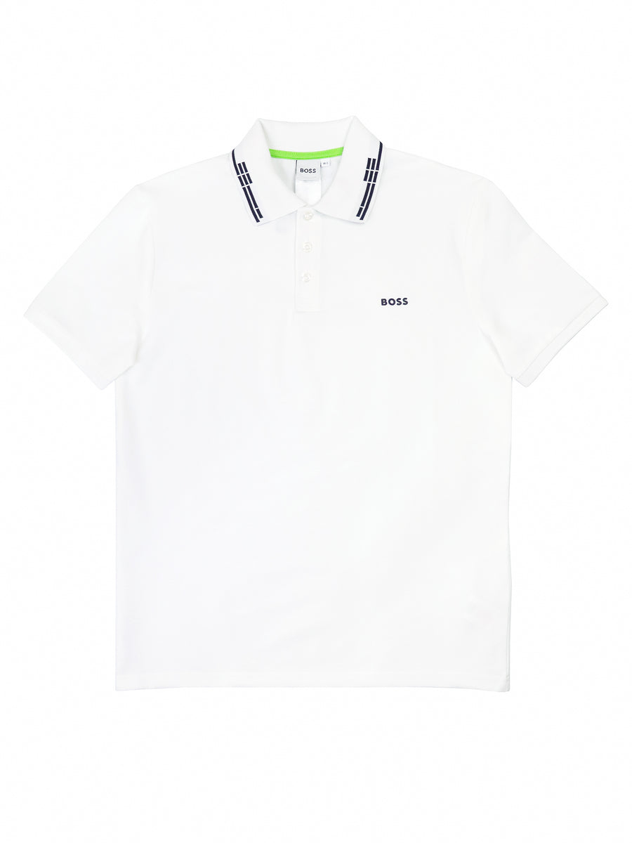 Boss 37261 Boy's Short Sleeve Polo - Solid - White