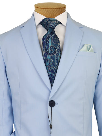 Image of Boss 37329 Boy's Suit Separate Jacket - Micro Weave - Pale Blue