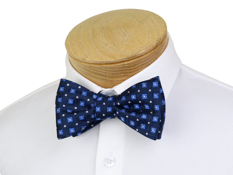 ScottyZ 37594 Young Men's Bow Tie - Neat - Navy/Blue/White