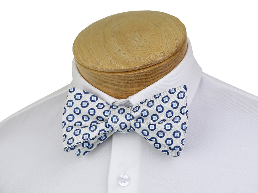 ScottyZ 37598 Young Men's Bow Tie - Neat - Taupe/Navy
