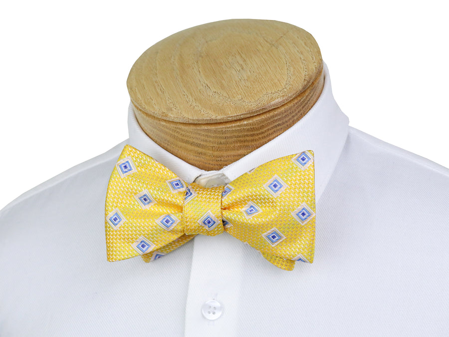 ScottyZ 37601 Young Men's Bow Tie - Neat - Lemon/Powder/White