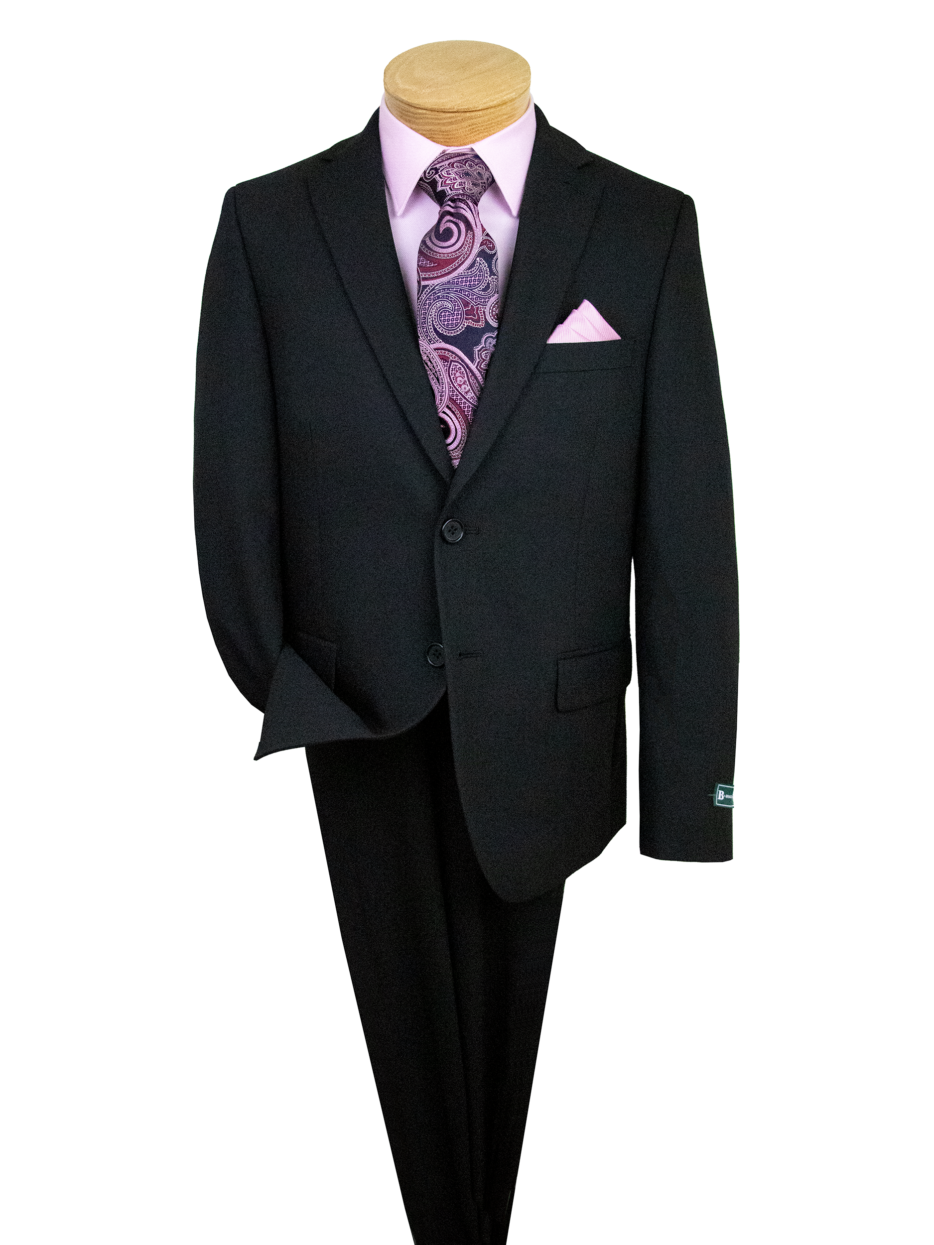 B by Brooks Brothers 38428 Boy's Suit Jacket - Solid - Black 8 REGULAR / Black B by Brooks Brothers 38428 Boy's Suit Jacket - Solid - Black 8 REGULAR / Black