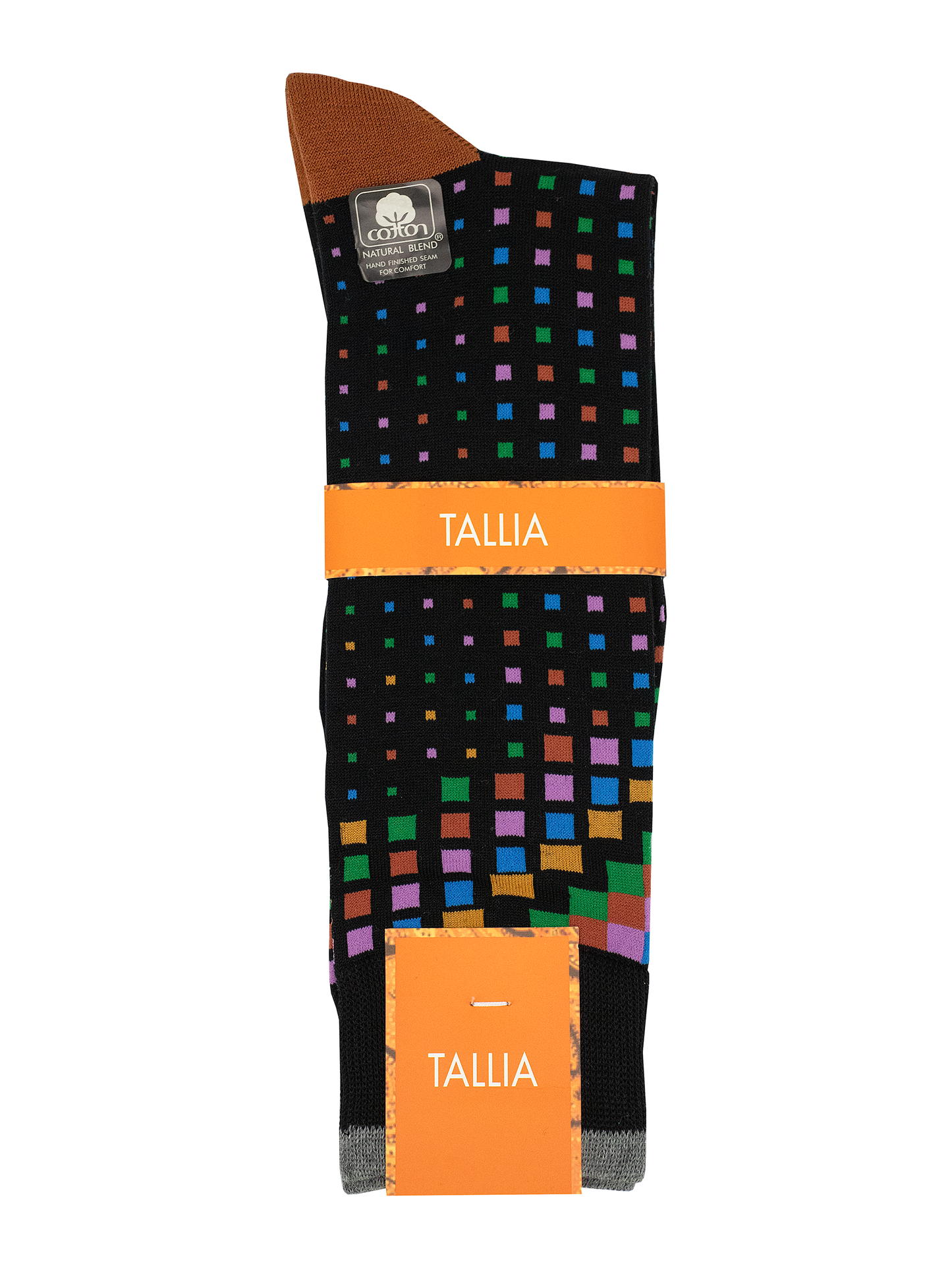Tallia 38474 Young Men's Socks - Neat - Black/Multi