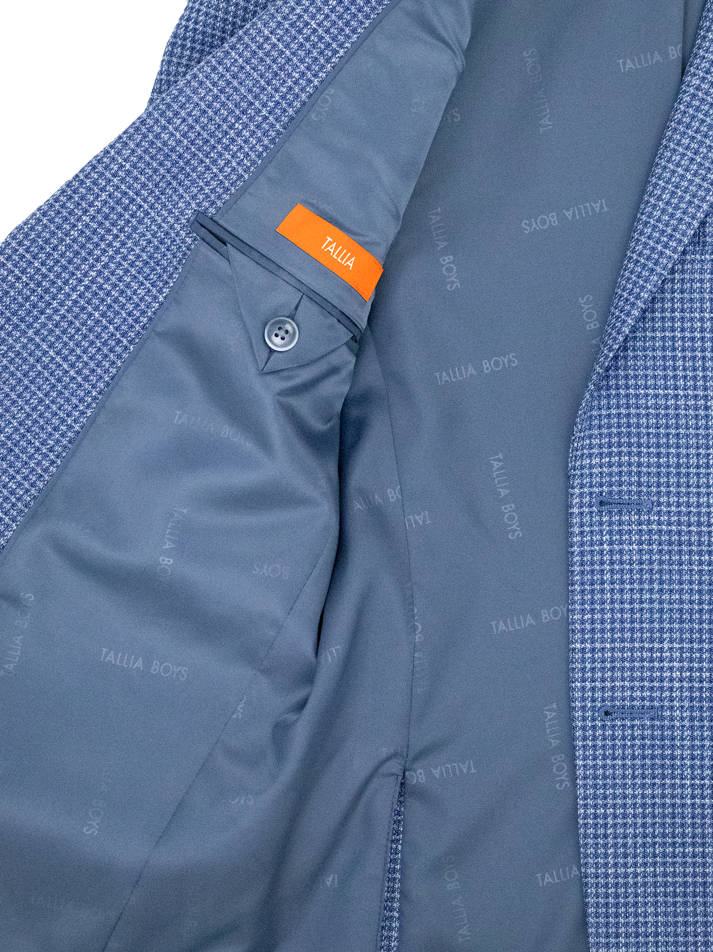 Tallia 39017 Boy's Sport Coat - Check - Blue/White