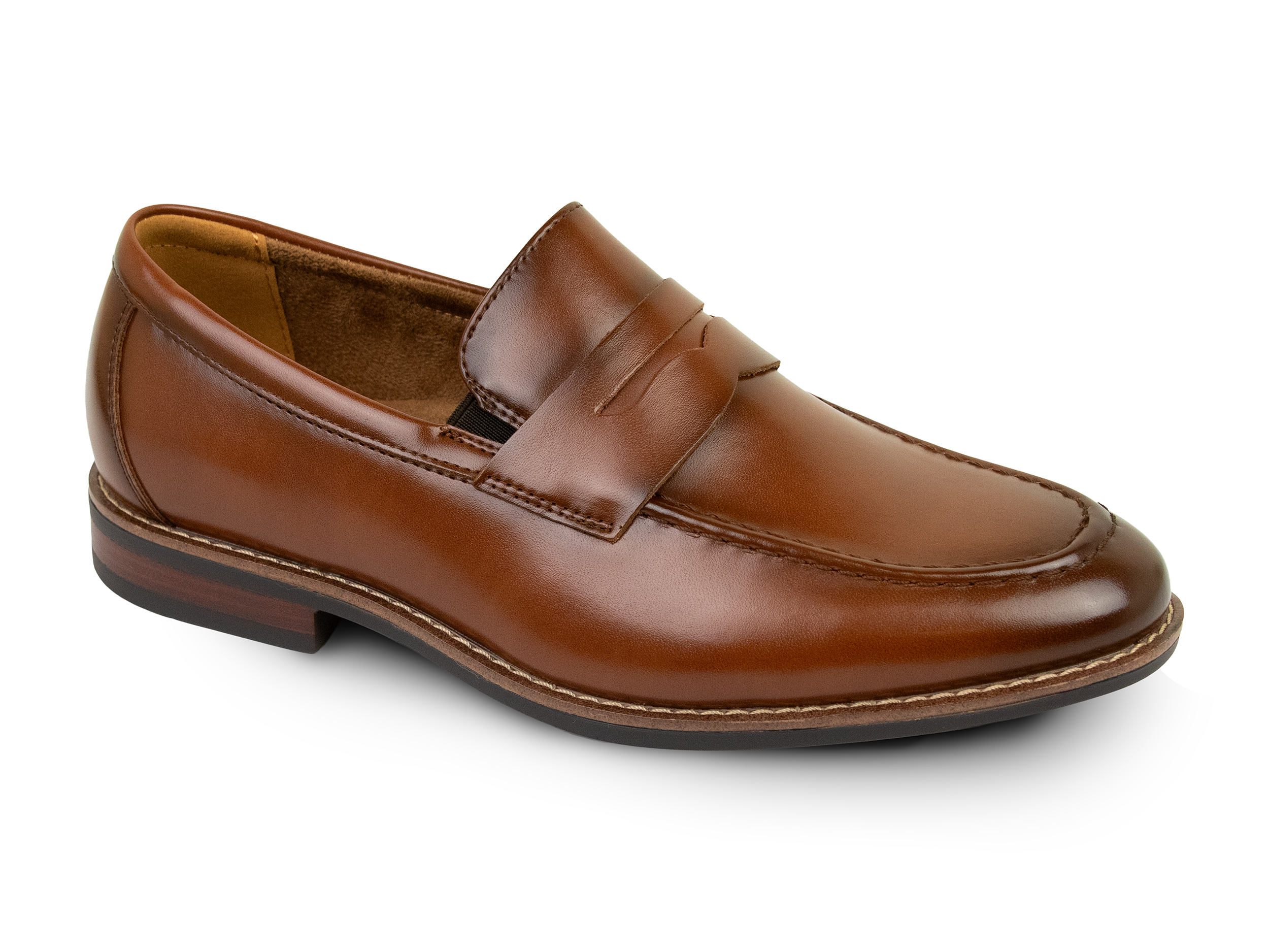 Florsheim 39514 Boys' Penny Loafers - Rucci Jr. - Cognac