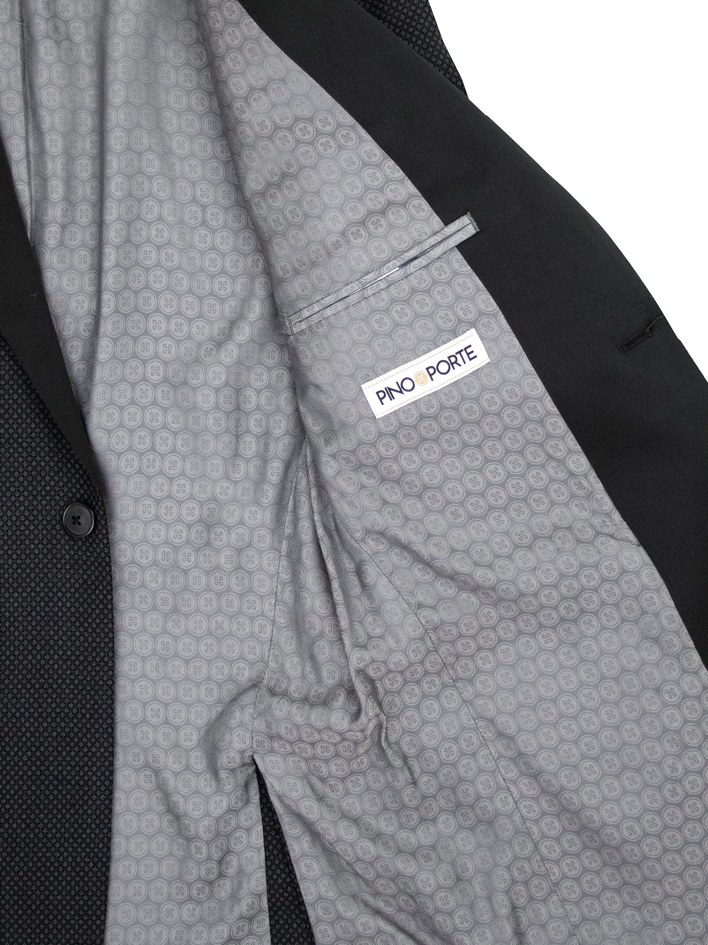 PinoPorte 39632 Boy's Dinner Jacket - James - Neat - Black