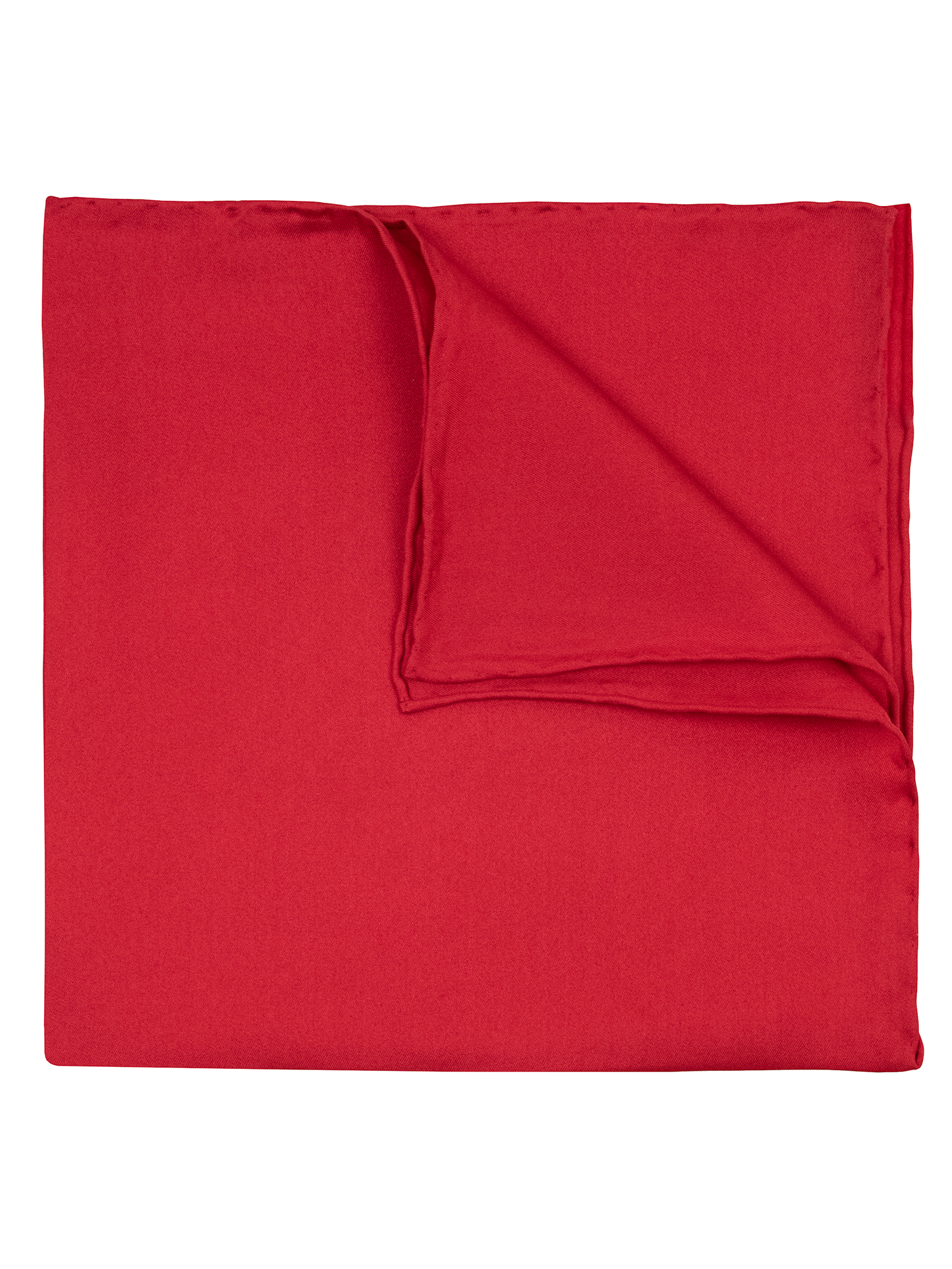 Heritage House 39669 Pocket Square - Solid - Medium Red