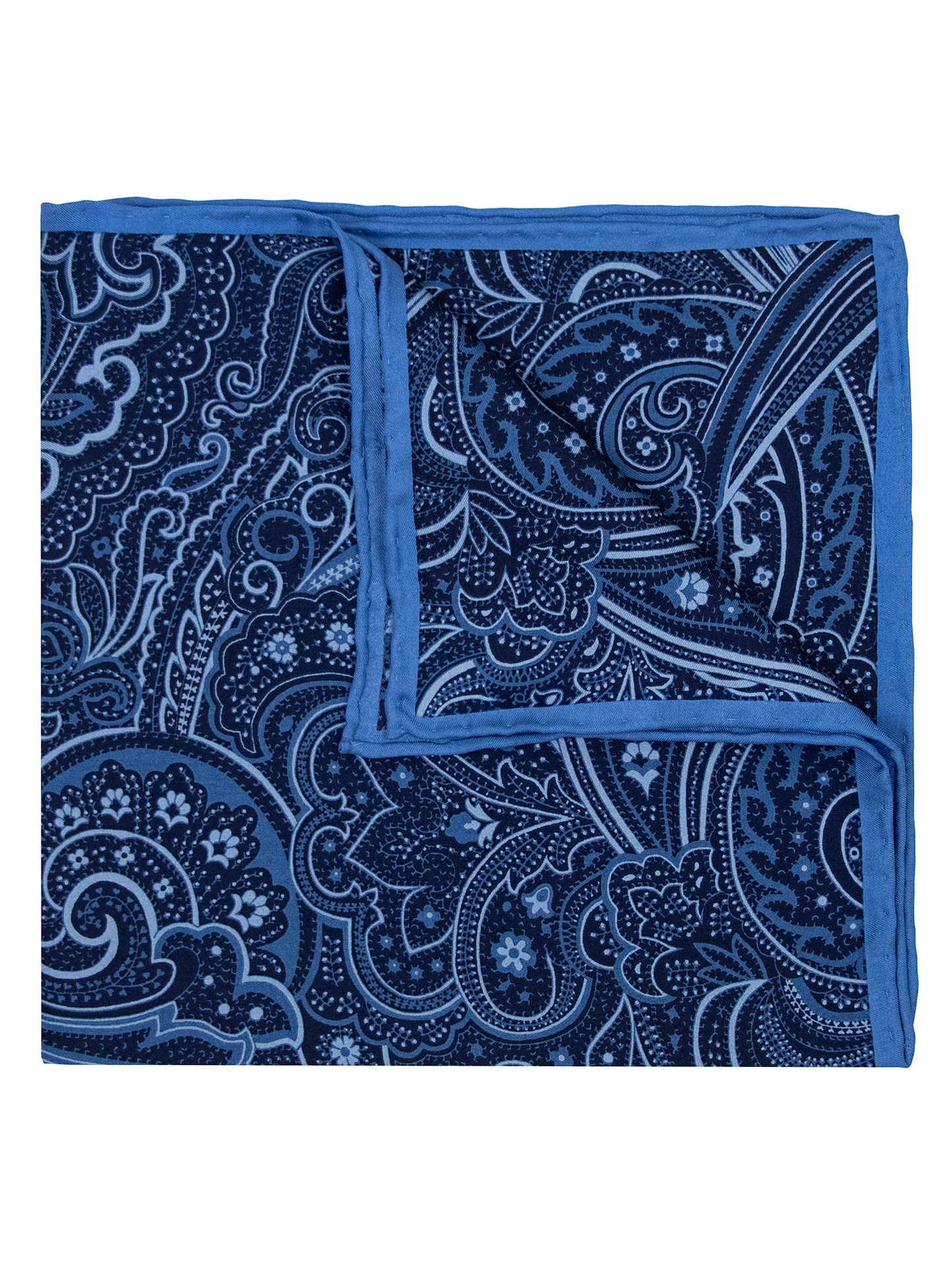 Heritage House 39682 Pocket Square - Paisley - Navy/Blue