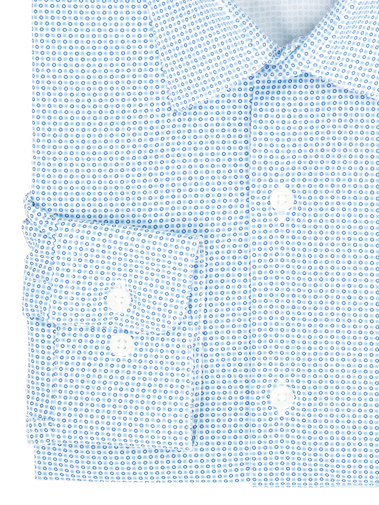 Andrew Marc 39983 Boy's Dress Shirt - Neat - Blue/White