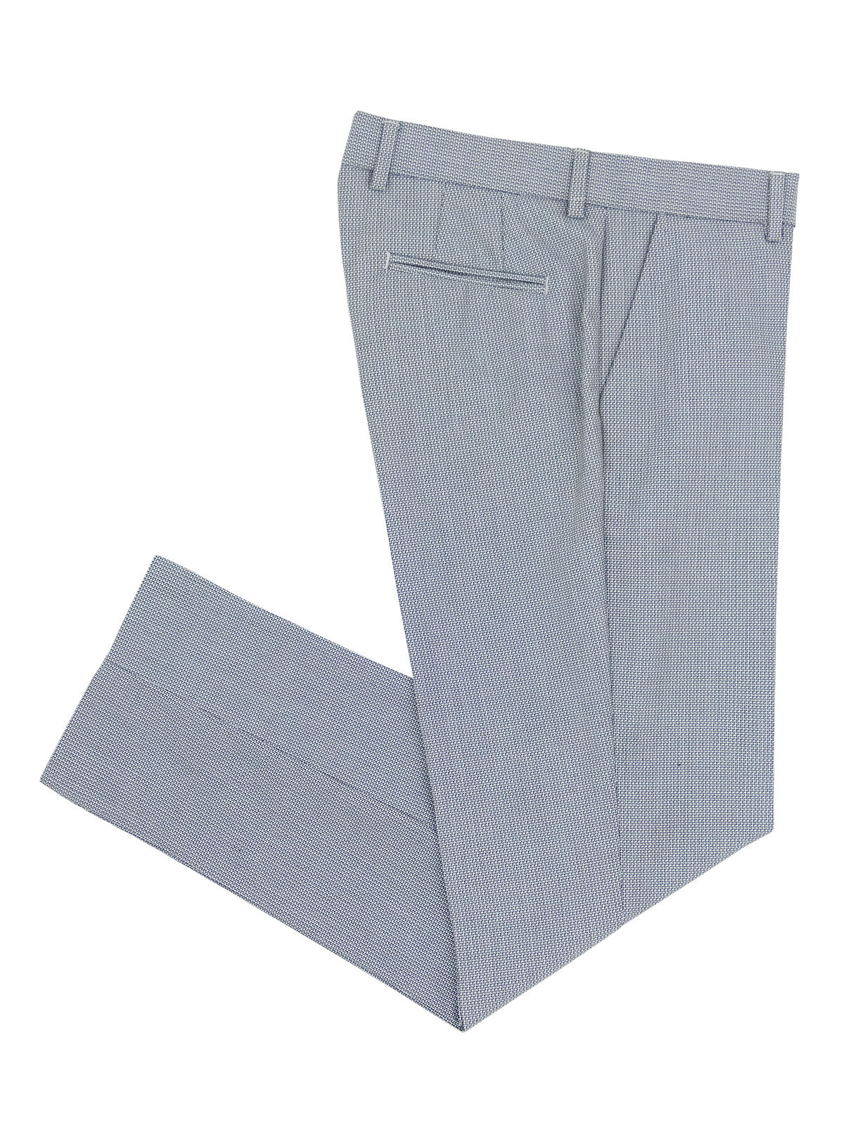 Leo & Zachary 40303 Boy's Suit - Basketweave - Navy/Silver