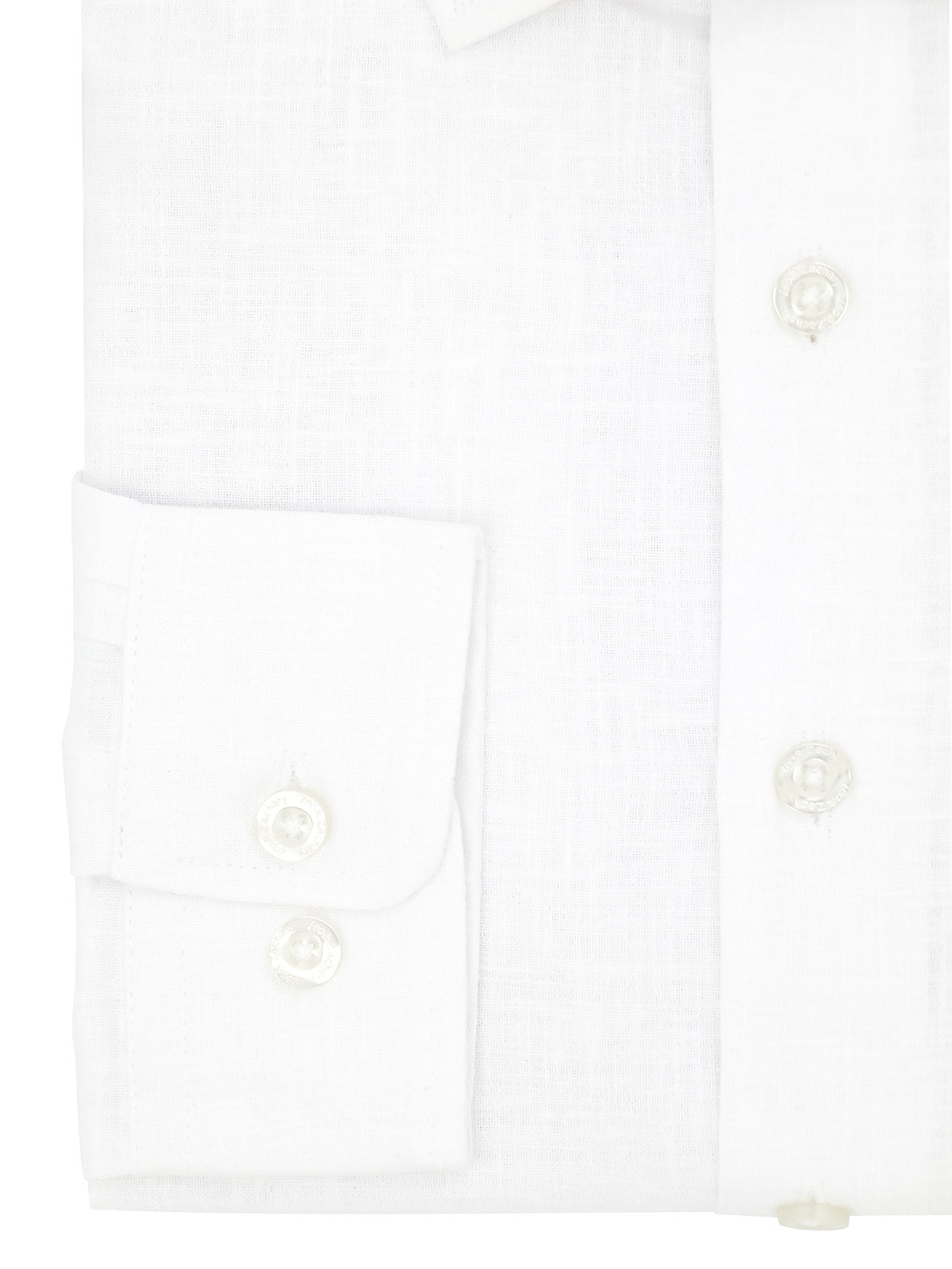 Leo & Zachary 40380 Boy's Long Sleeve Sport Shirt - Linen - White