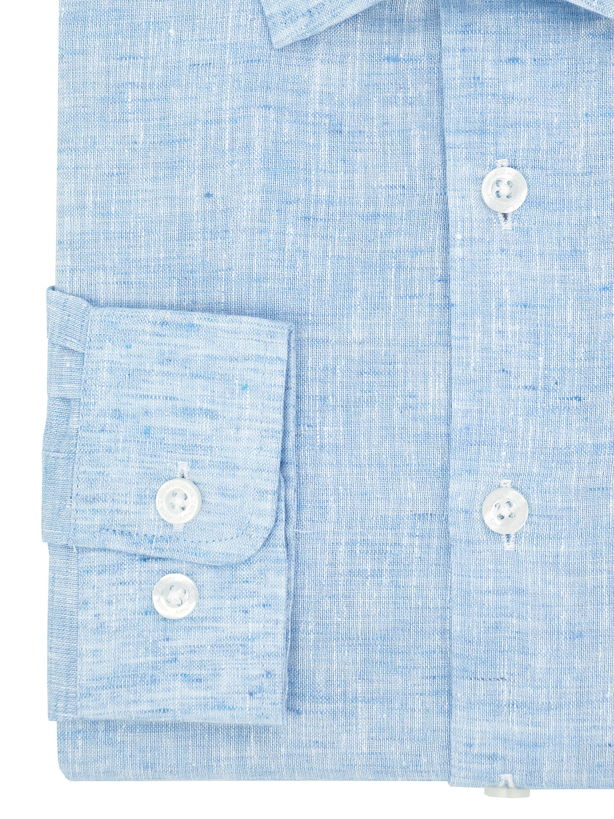 Leo & Zachary 40404 Boy's Long Sleeve Sport Shirt - Linen - Sky