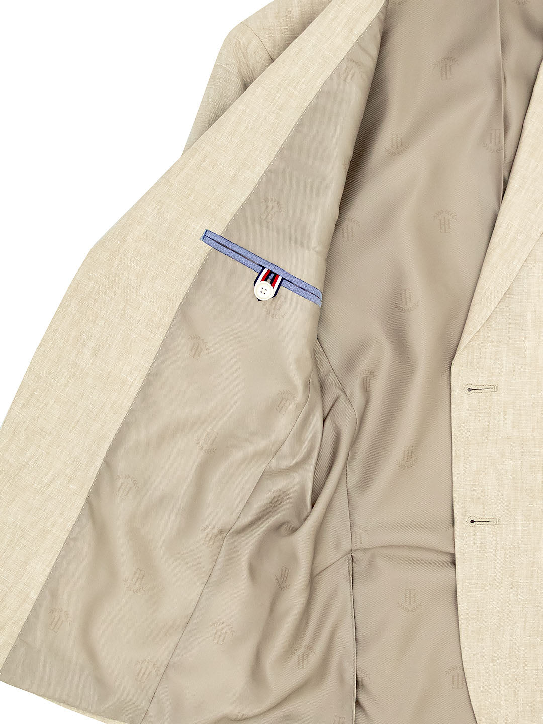 Tommy Hilfiger 40450 Young Men's Suit Jacket - Linen - Tan