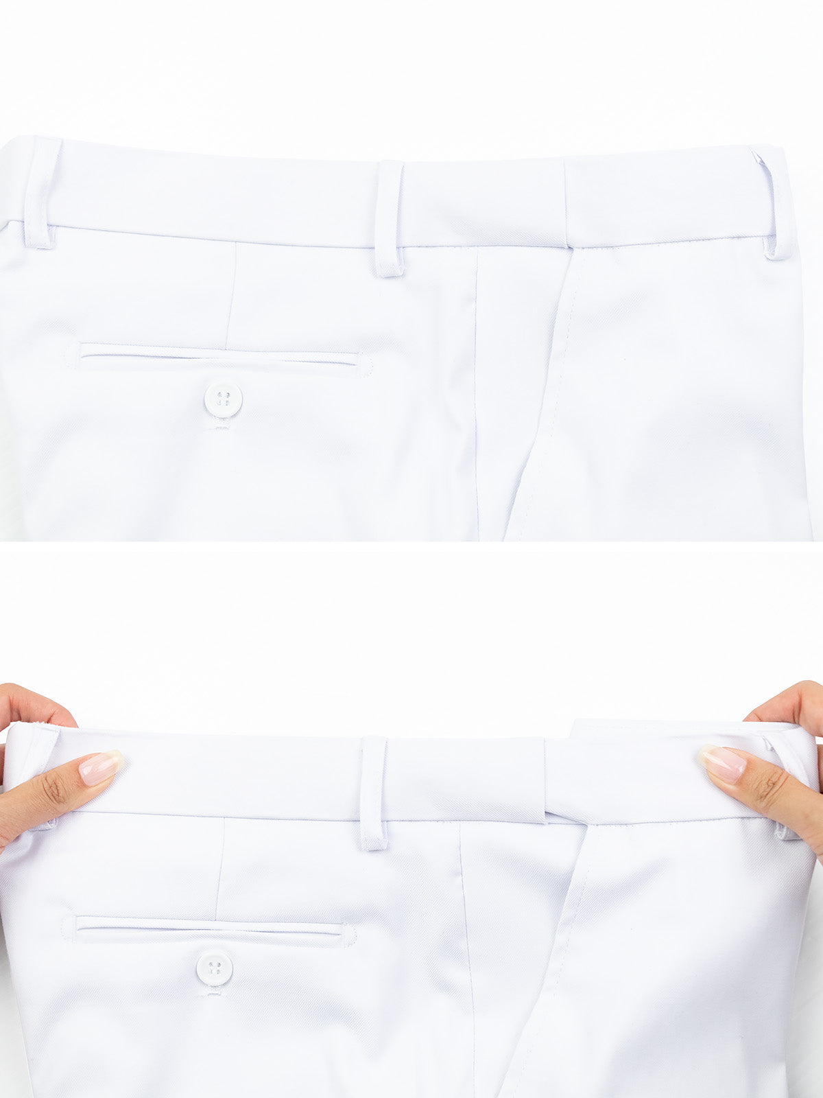 Michael Adam 40498P Boys' Dress Pants - Solid - White