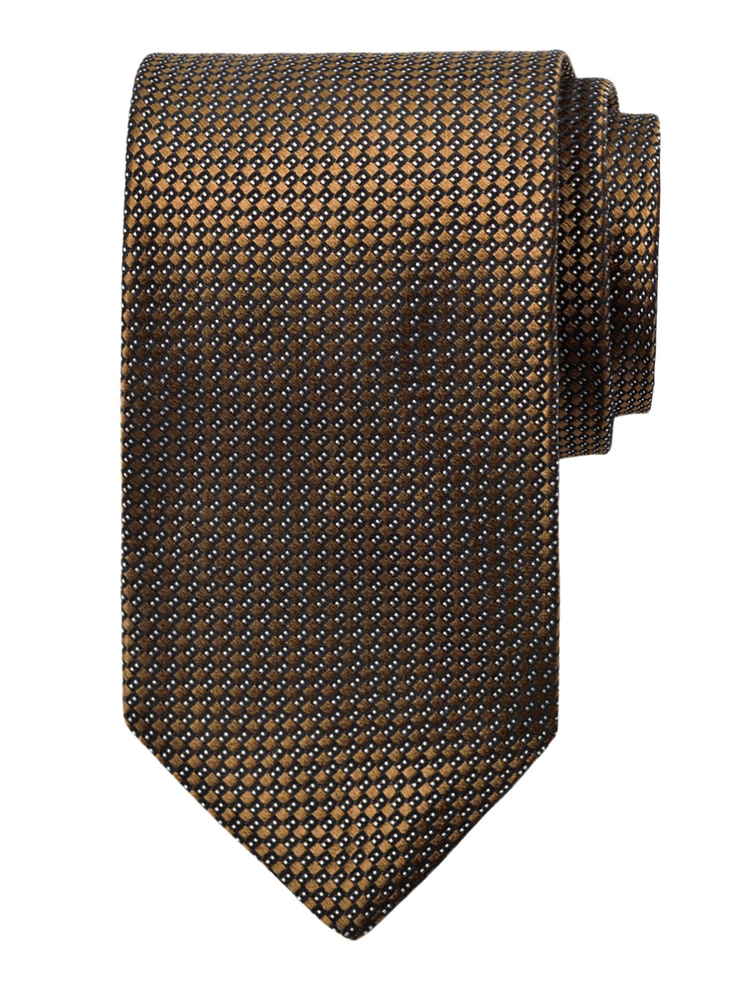 Dion 40855 Boy's Tie - Neat - Brown/Black