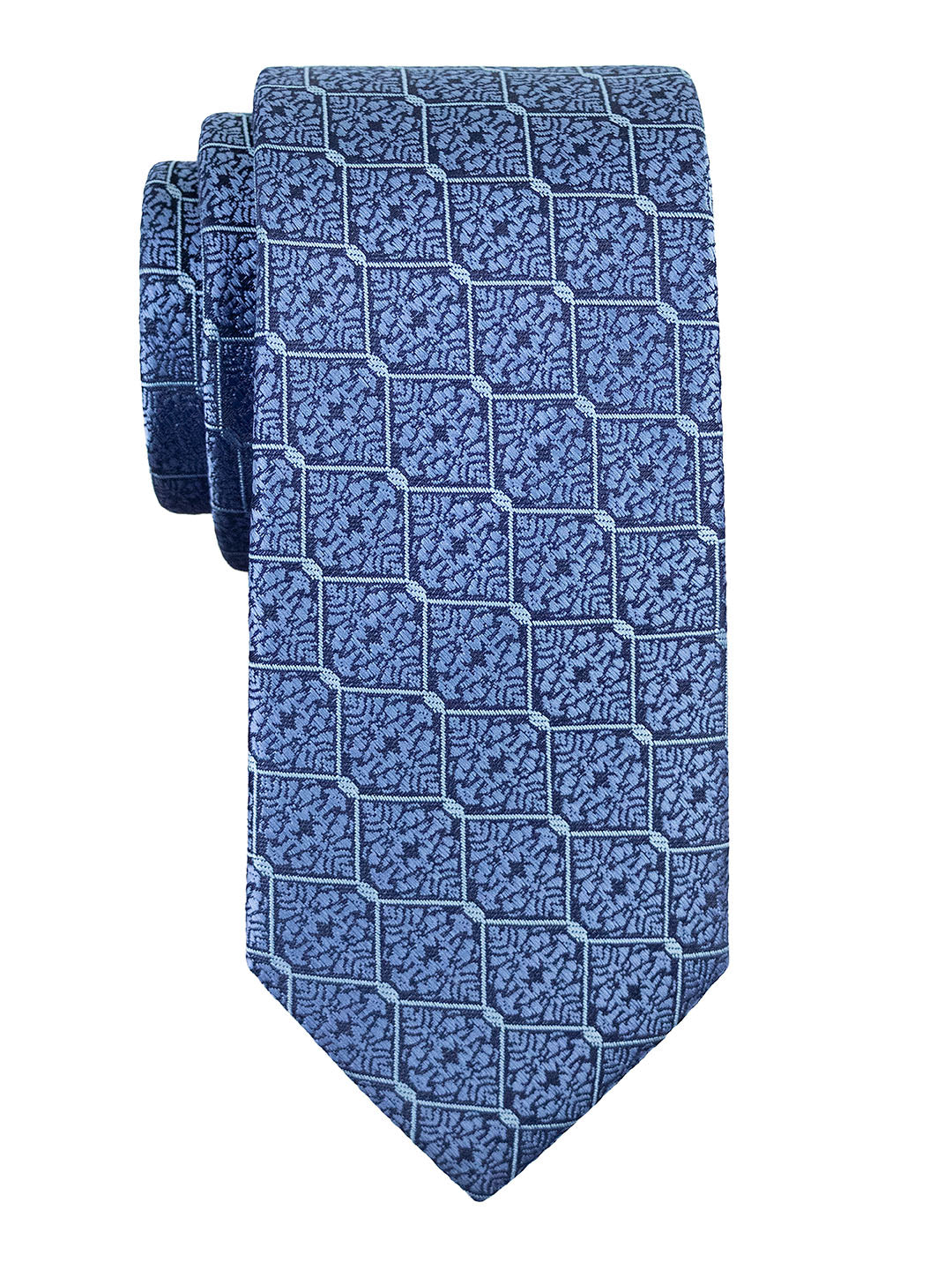 T.O. 41284 Boy's Tie - Squares - Powder/Sky