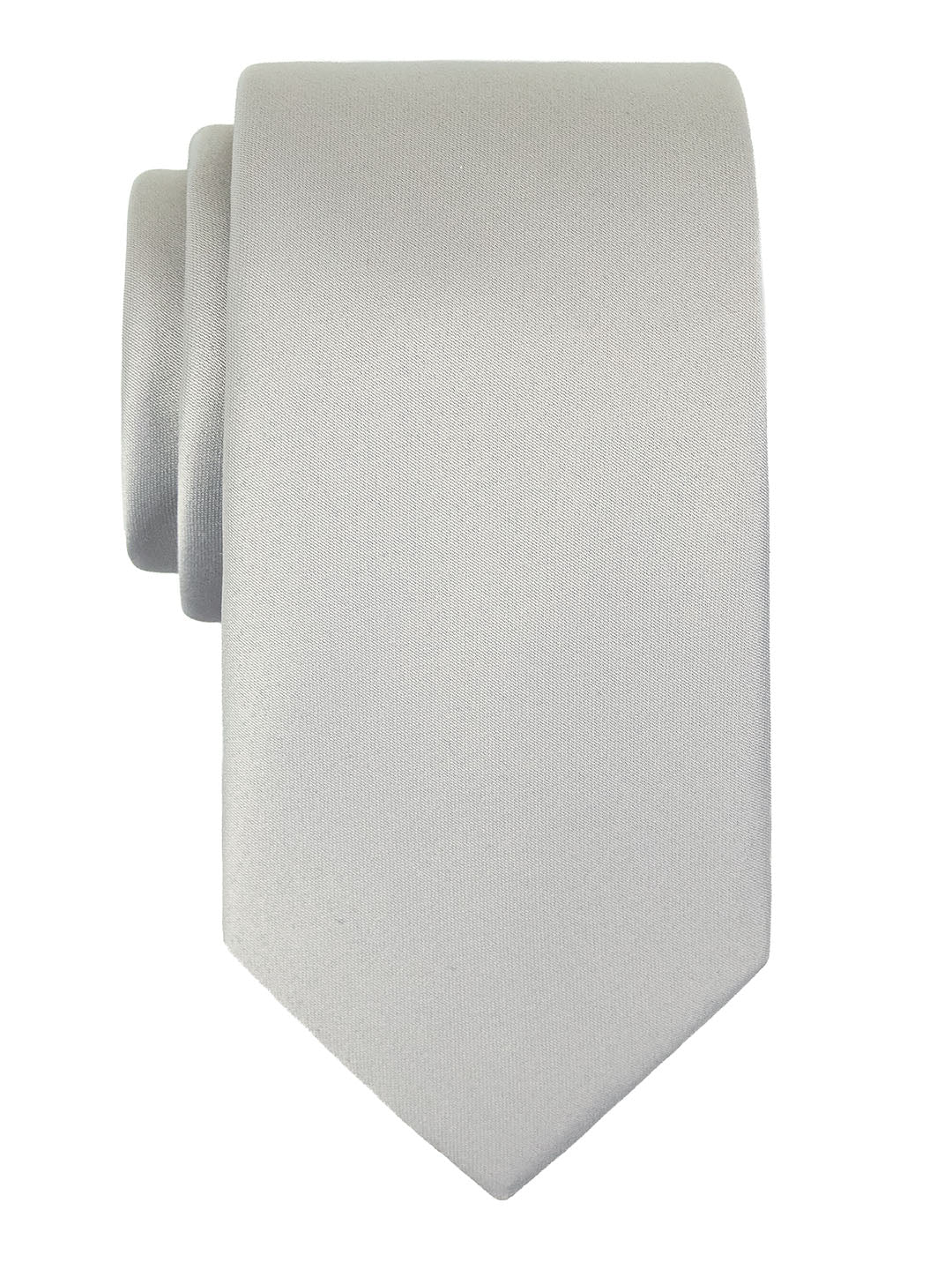 Heritage House 41315 Boy's Tie - Solid - Silver