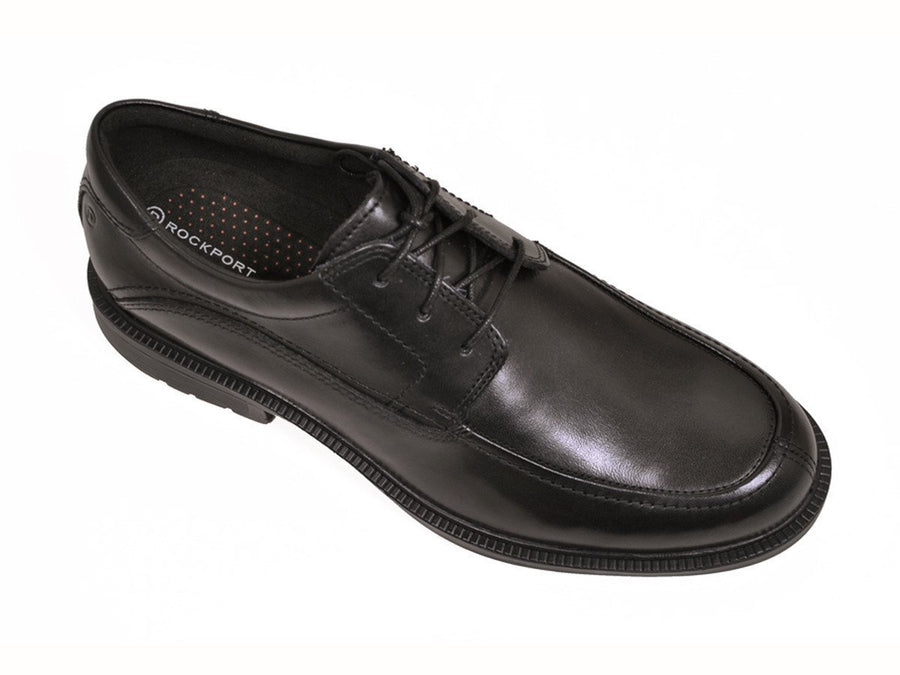 Rockport 11393 100% Leather Upper Boy's Shoe - Split Toe Oxford - Black
