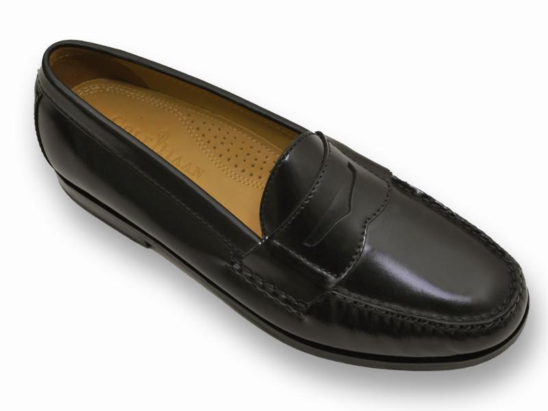 Cole Haan 11523 100% leather and full leather midsole Young Men's Shoe - Penny loafer - Black, Slip-On