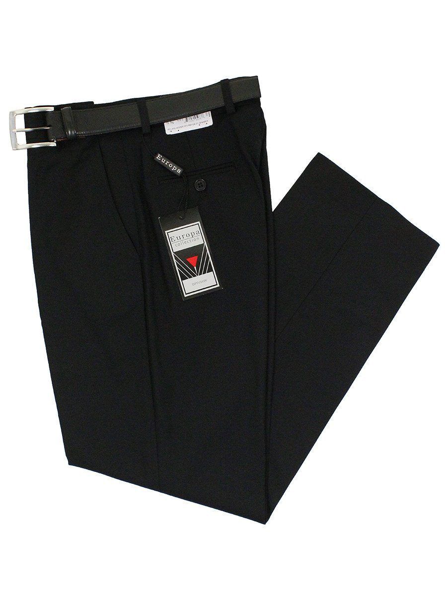 Europa 11651 Boy's Dress Pants - Solid Gab - Black 8 SLIM / Black Europa 11651 Boy's Dress Pants - Solid Gab - Black 8 SLIM / Black