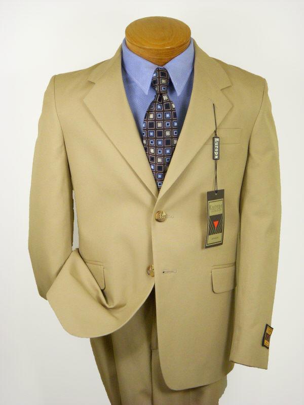 Europa 1224 100% Cotton Boy's Suit Separates Jacket - Solid Gab - Khaki