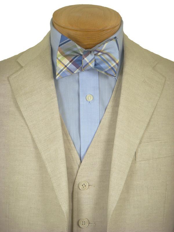 Ike Behar 12414 56% Linen/ 44% Rayon Boy's Suit Separates Jacket - Solid Gab - Tan