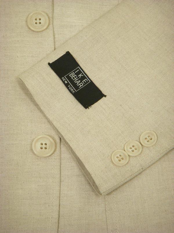 Ike Behar 12414 56% Linen/ 44% Rayon Boy's Suit Separates Jacket - Solid Gab - Tan