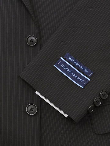 Image of Joseph Abboud 12590 70% Polyester/30% Wool Boy's Suit Separate Jacket - Stripe - Black